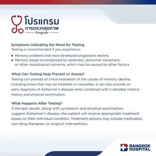Alzheimer's disease Screening Package